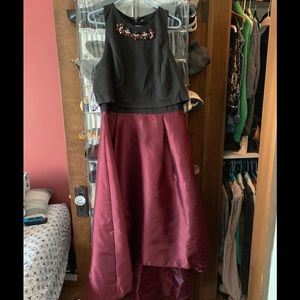 Elegant hi-low dress